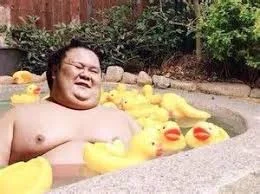 お風呂に入る千代丸