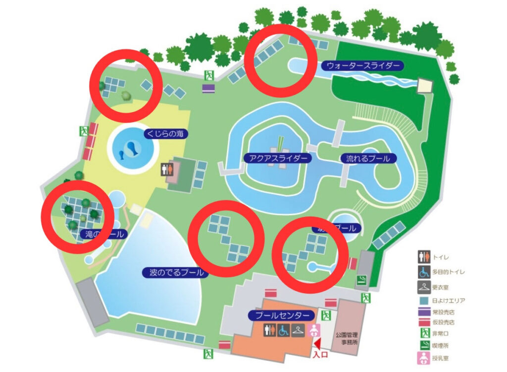 辻堂海浜公園プールマップ