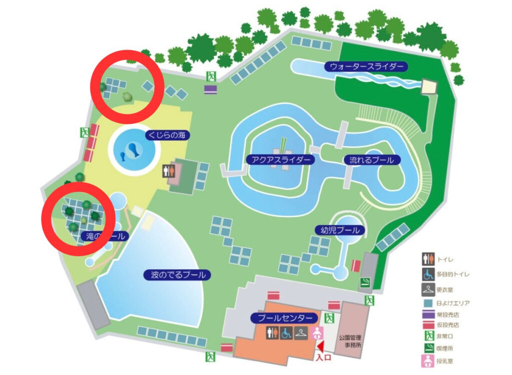 辻堂海浜公園プールマップ